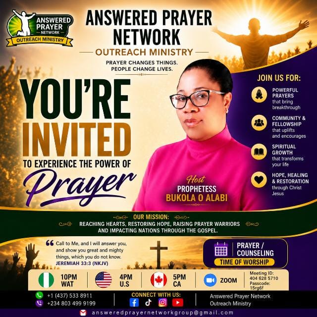 Daily Altar of Prayer flyer